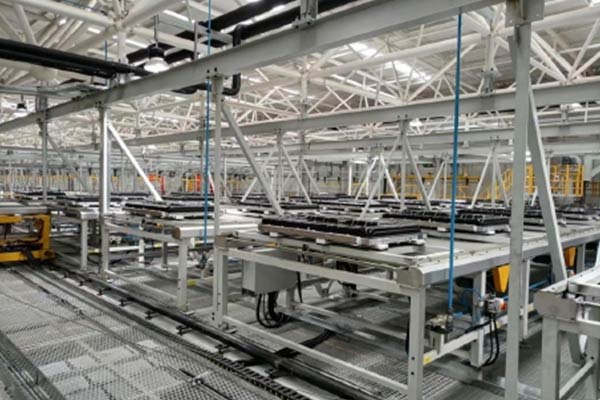 New energy battery pack conveyor line