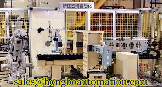 Cylinder head injector sleeve press fitting machine