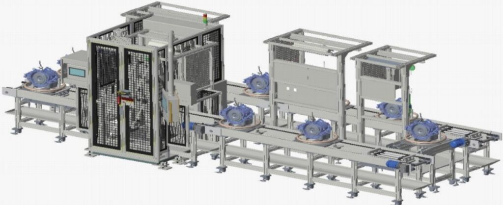 Transmission assembly leak testing equipment