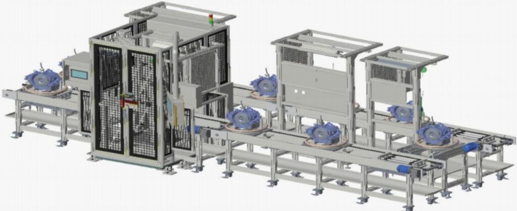 Transmission assembly leak testing equipment