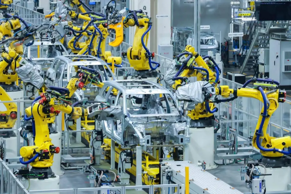 our industrial robots working in AITO.