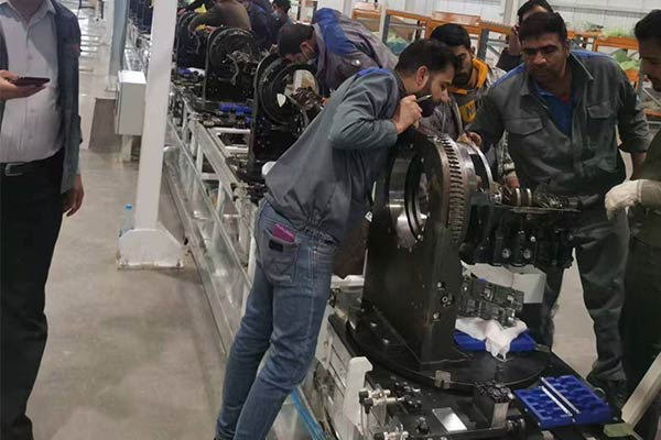 Our engine assembly line in Iran.